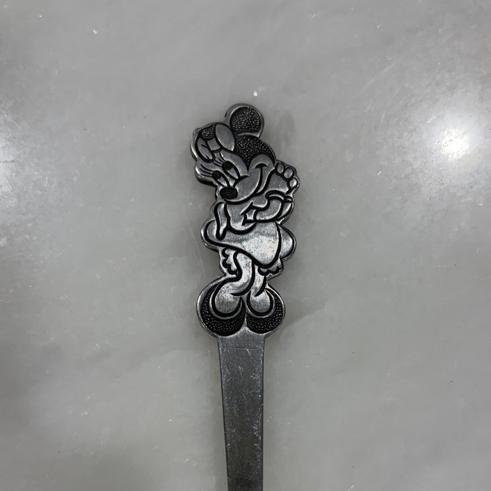 Vintage Minnie Mouse Stainless Steel Silver child’s Fork with Decorative Handle - Picture 2 of 7